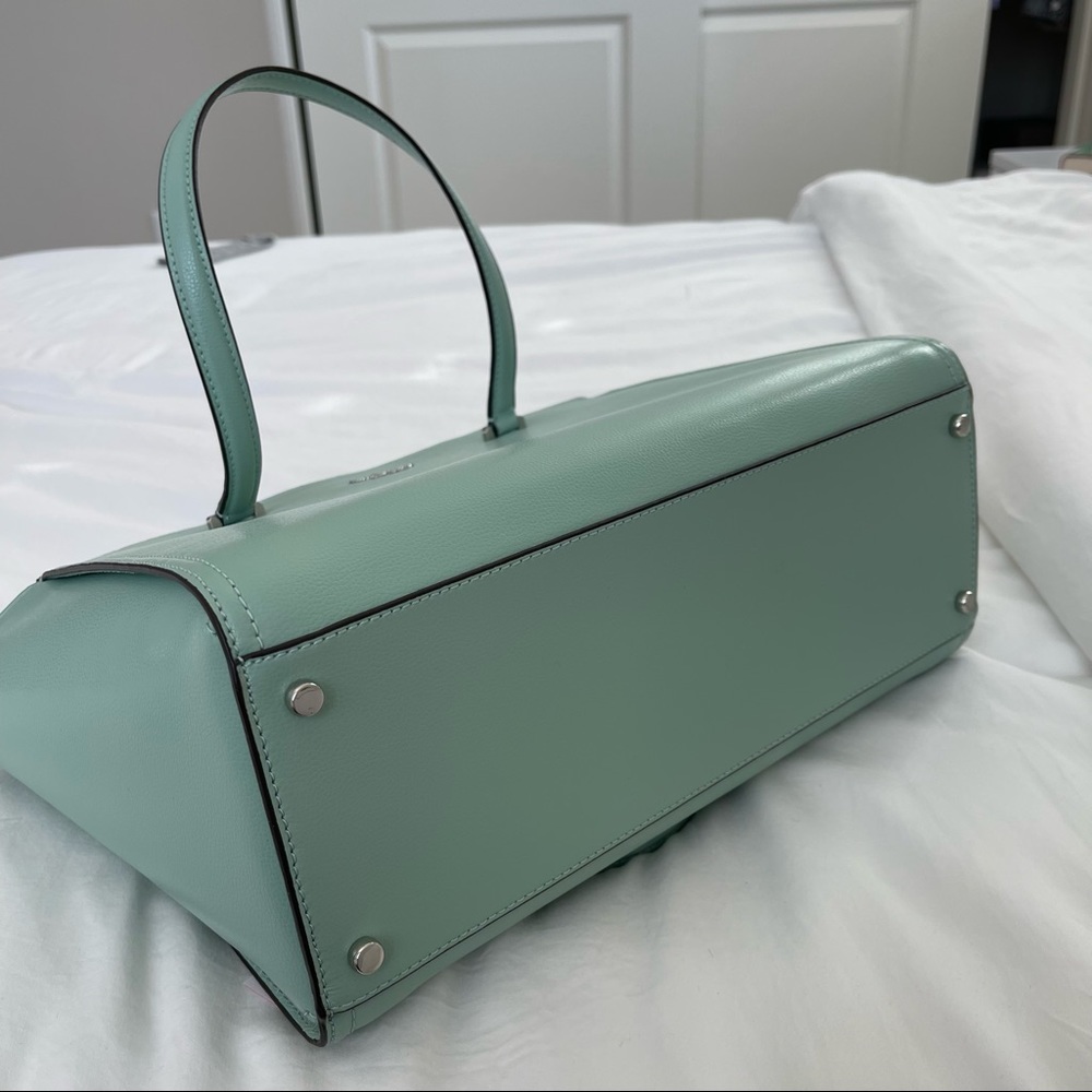 KATE SPADE GERALDINE PATTERSON DRIVE SPRINGMEDW GREEN/MINT HANDBAG - Picture 7 of 11